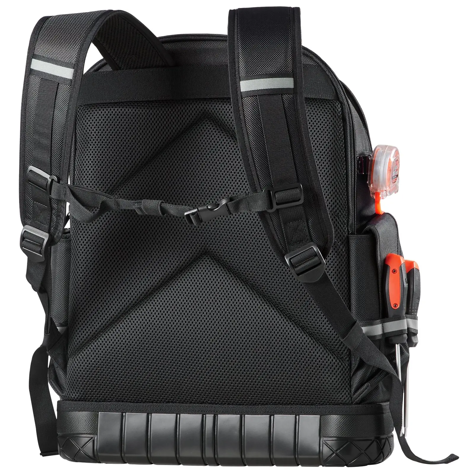 【DealsForYouDays】VEVOR Tool Backpack, 64 Pockets, Heavy-duty Tools Storage Organizer Work Bags with Laptop Compartment & Molded Base, Electrician Jobsite Backpack for Electrician, Repairman, and HVAC TechsSummervibes