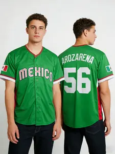 Baseball Jersey Size 56, Quick-Dry Short Sleeve, High-Quality Experience, Unique Field Style, Spring & Fall Casual Wear