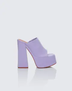 Saige Lilac Open Toe Platform Sandal