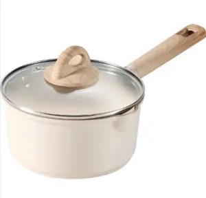 Healthy Ceramic Sauce Pan 2qt Nonstick Pot with Cover 7 Induction Skillet Non Stick Saucepan