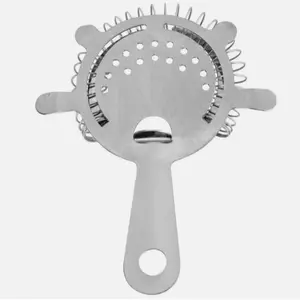 Stainless Steel Hawthorne Strainer, 4-Prong Bar Cocktail Strainer