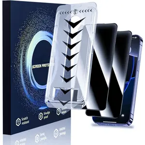 Privacy Screen Protector for iPhone 16 Pro Max, Full Edge Coverage 6.9" 16 Pro Max,Scratch Resistant, Bubble Free, Easy Installation, Auto Dust-Elimination, 2 Pack