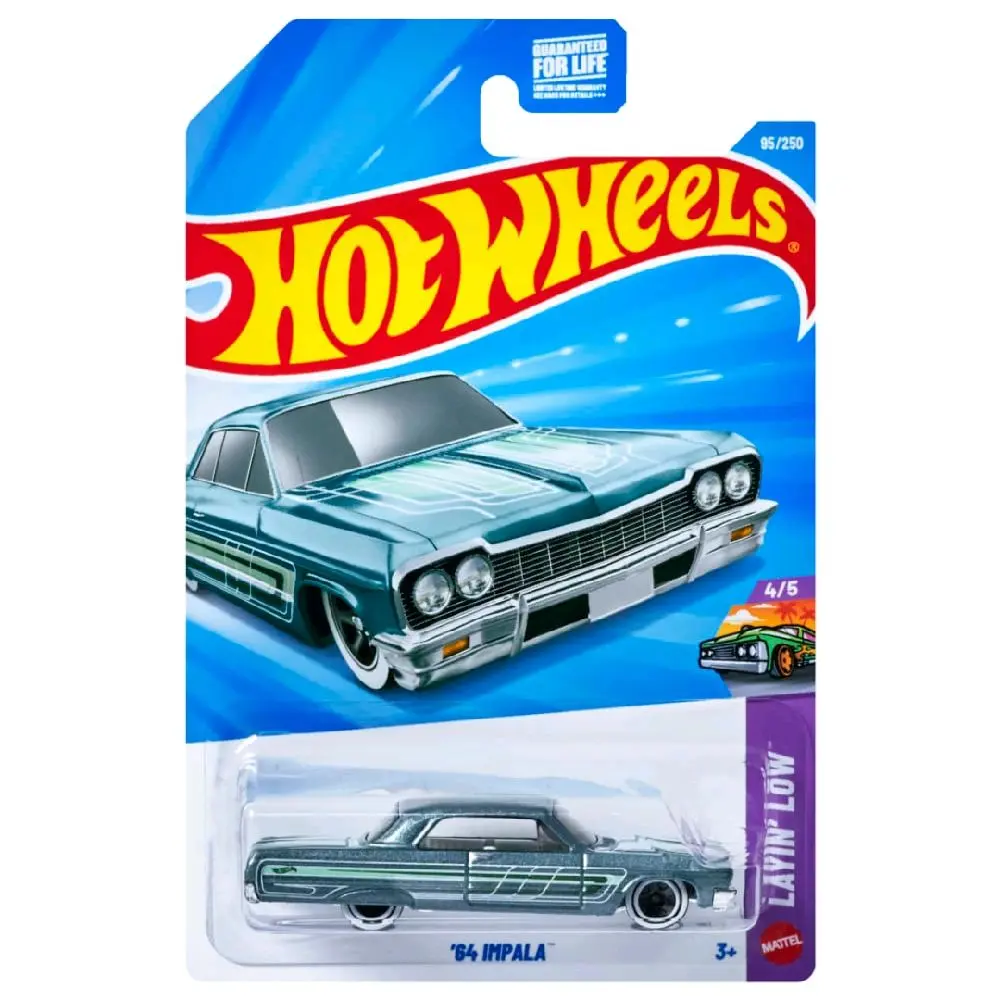 Hot Wheels 1964 Chevy Impala Diecast Car - Collectible Model Car for Enthusiasts of Diecast Collectibles