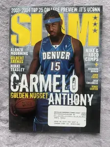 2003 Nov Slam Magazine Poster Print Carmelo Anthony Denver w/McGrady Ricky Davis - POSTER NO FRAME NBA