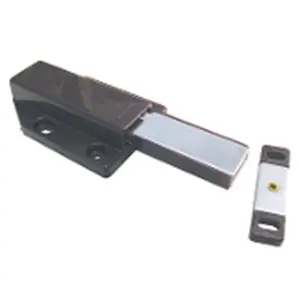 212 MAIN HD SUML120 Brown Magnetic Touch Latch - Long Stroke for Large Doors, Magnetic Push-Release Door Hardware