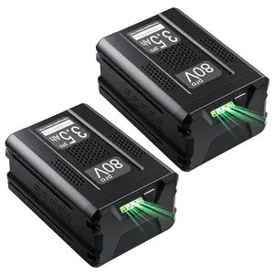 2 Pack 3.5Ah Lithium-ion Battery for Kobalt 80V Cordless Power Tools KB2580-06 KB680-06 KB580-06 KB280-06 Upgraded 3500mAh Longer Runtime Safe Reliable