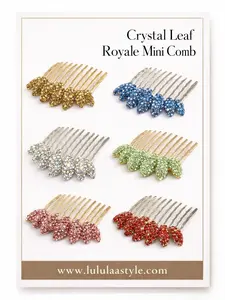 Crystal Leaf Royale Mini Comb