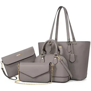 4PCS Women Fashion Handbags Purses Wallet Tote Shoulder Bags Casual Crossbody Bags, Gift for Ladies Girls TikTokShopBacktoSchoolGift