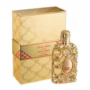 Luxury Collection Royal Amber for Unisex Eau de Parfum Spray, 2.7 Ounce,Unisex Perfume with Luxurious Gold Design &Captivating Royal Amber Aroma for Everyday Use,Patchouli perfume,Perfume for women and men
