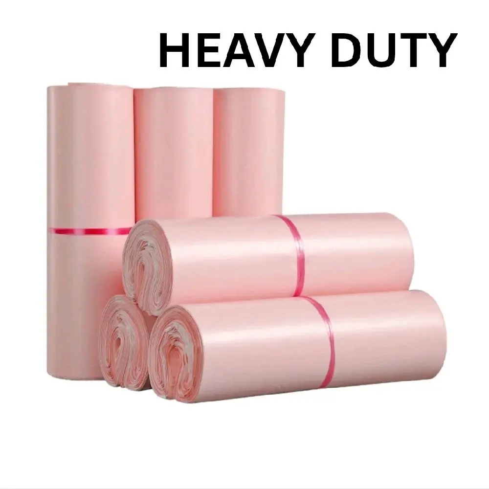 Matte Light  Pink Poly Mailers, 11x15 Inches  Strong Lightweight Polyethylene Self-Seal Envelopes, Small Business Boutique Clothing & Apparel Packaging, Office Postal Supplies.25 pcs