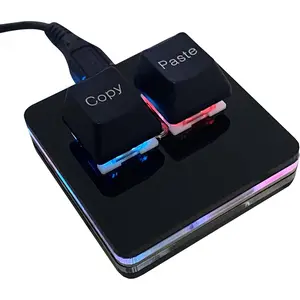 Copy and Paste 2-Key Keyboard SAYO OSU Keypad Hotswap One Handed Mechanical Gaming Keyboard Cherry  RGB Backlit Mini USB Keypad for macros or Rhythm