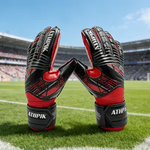 Goalie Goalkeeper Gloves with Pro Fingersaves, Strong Grip for The Toughest Saves, Protection to Prevent Injuries, Fit Match Training, Adult, Youth