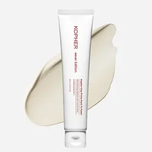 [KOPHER] Clay Prime Pack to Foam Facial Cleanser l Hydrating & Purifying Cleanser for Sensitive Skin, Makeup Remover, pH Balanced, Korean Skincare 2.7 fl.oz.