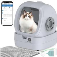 Grey Smart Round Litter Box