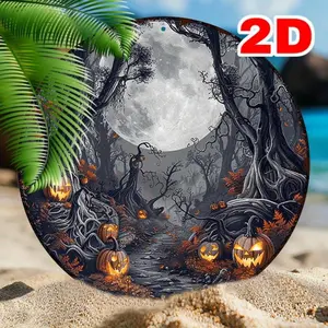 Spooky Forest pumpkin sign! 20.32cm glowing pumpkins, ideal for club Halloween decor!