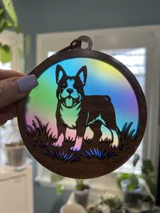 French Bulldog Suncatcher for Sunny Window