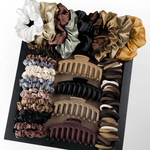 81 Piece Simple Style Hair Accessories Set, Includes Headbands, Hair Ties, Plastic Teeth Hair Clips, Suitable for Various Hairstyles, Elastics
