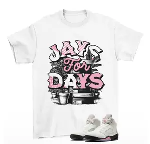 Youth and Adult Stacked Jordan 5 Medium Soft Pink 35th Anniversary
