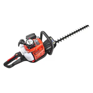 26CC 2 Cycle Gas Hedge Trimmer, Gas Powered Handheld Hedge Trimmer With Dual Sided Dual Action Blade, 180* Adjustable Trimmer Head, Suitable For Trimming Shrubs, LowBushes