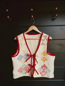 Roses are Red - Quilted Vest Prototype