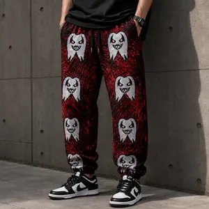 Danhausen 2026 All-Over Print Men's Sports Sweatpants, Casual Relaxed Loose Fit, All-Season Comfort, Adjustable Waist, Functional Pockets (Sports & Outdoor Clothing)