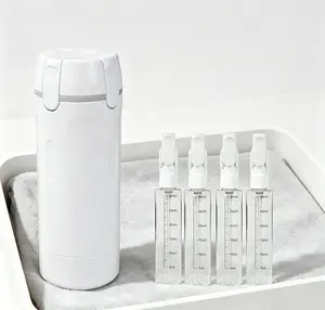 Multi-grid Lockable Travel Dispenser Vials With Tight Seal Build, All Round Anti Spill Portable Liquid Bottles, Travel Friendly Reusable Cosmetic Holders, Lightweight Refillable Tubes For Facial Cream Essence And Daily Skin Care Goods.makeup organizer