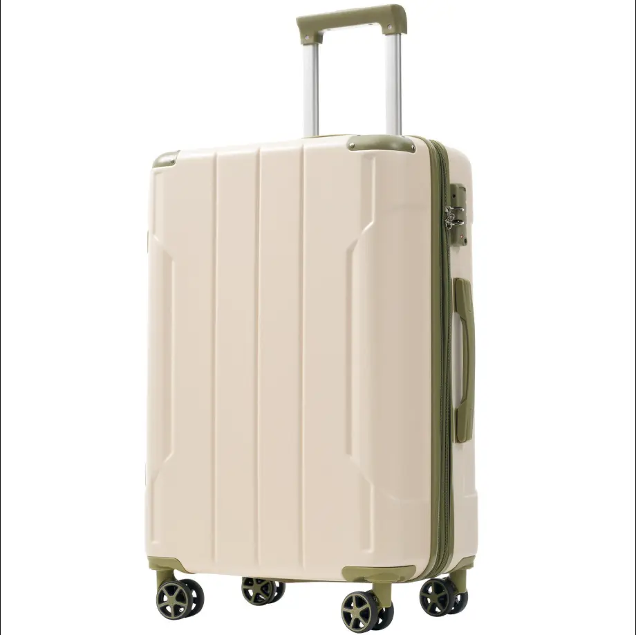 EUROCO 24" Hardshell Checked Luggage, ABS Expandable Suitcase with TSA Lock and Double Spinner Wheels,Lightweight Durable luggage