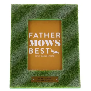 Sharp Lines Sharper Skills Faux Grass Picture Frame, Green, 4" X 6", Father'S Day by Way to Celebrate Way To Celebrate