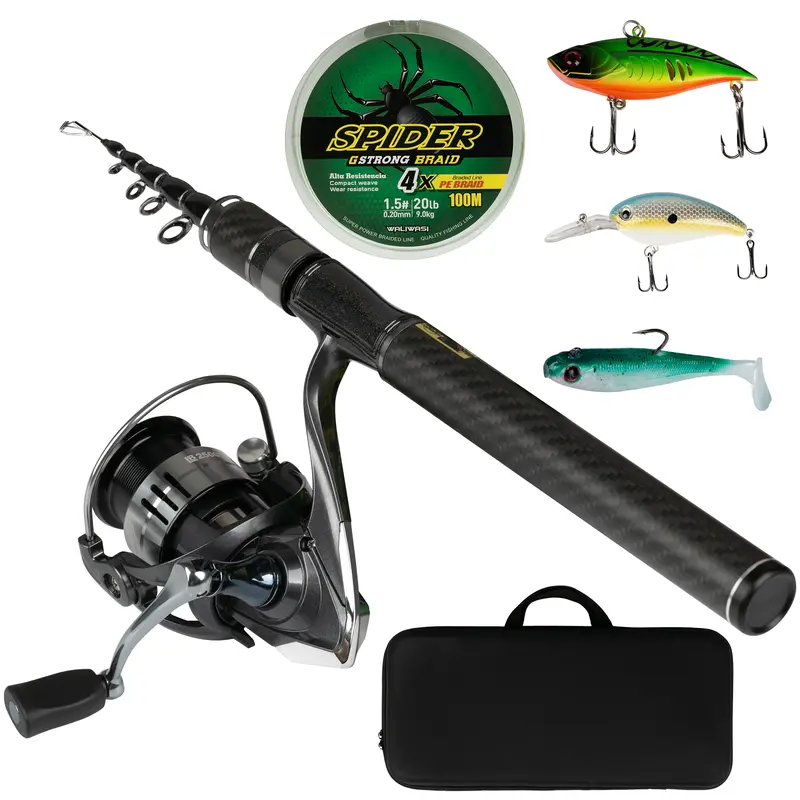 bow rod fishing pole Summit Silver Reel (Mount not included) rigged with line bow fishing rod - Iceland