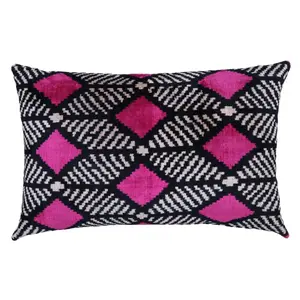 Canvello Hot Pink Throw Pillows For Couch Down Filled - 16x24 in