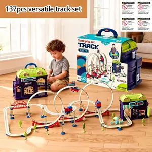 137-Piece Luxury Electric Mini Train Track Toy Set V2, Model Xinghao 89960, Perfect Gift for Kids & Collectors