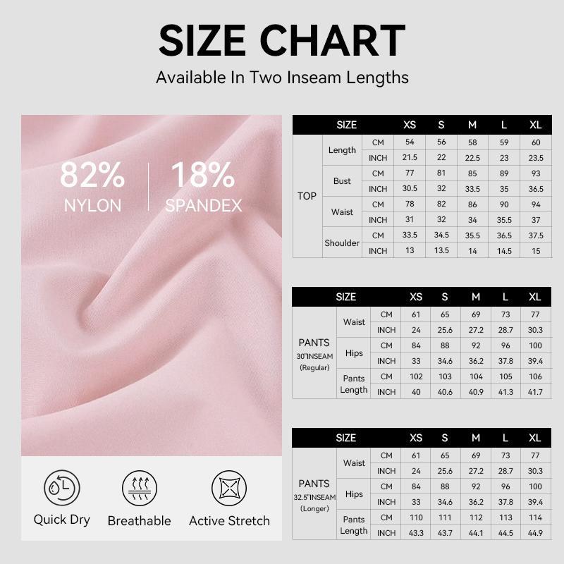 Airfree 2-Piece Workout Set, Shaping Support, Breathable Quick-Dry, Athletic Women’s Crew Neck T-shirts Straight-leg Pants 30'', 32.5'' Inseam Tracksuit Set, Regular/ Tall Girls Friendly for Yoga, Gym, Workout, Running, Gym Workout Clothes Athleisure Wear Airfree 2-Piece Workout Set, Shaping Support, Breathable Quick-Dry, Athletic Women’s Crew Neck T-shirts Straight-leg Pants 30'', 32.5'' Inseam Tracksuit Set, Regular/ Tall Girls Friendly for Yoga, Gym, Workout, Running, Gym Workout Clothes Athleisure Wear