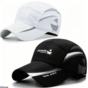 unisex 2-Pack Quick-Dry Baseball Trucker Snapback Hats, Breathable Sailboat-Printed Adjustable Hats, Lightweight Sun Protection for Fishing, Hiking, Adjustable Hat, Trucker Snapback Hat，The ideal choice for fitness and daily wear.