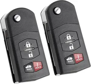 2PCS for Mazda Key fob Replacement for 2010 2011 2012 2013 Mazda 3 Sedan Mazda 6 2007-2013 Mazda CX-9 Mazda MX-5 Miata Keyless Entry Remote Control BGBX1T478SKE12501
