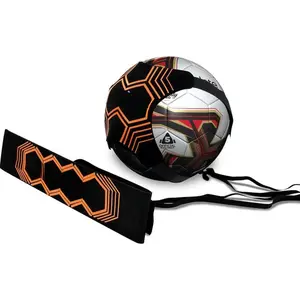 Hands-Free Adjustable Soccer Ball Trainer - Fits Ball Sizes 3, 4, & 5 - Soccer Practice Tool for , Passing, Juggling, Throw Ins - Portable  Aid for Field Players and Goalies