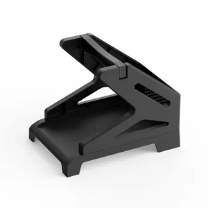 Label Holder for Rolls and Fan-Fold Labels - Thermal Sticker Roll Holder for Desktop Thermal Printer Shipping Supplies Industrial Paper, Black