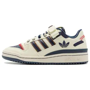 Adidas Originals FORUM Leather Low-Top Sneakers for Men and Women in Beige and Black