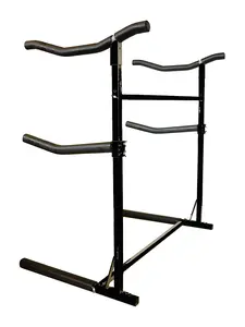 Origin Aluminum Kayak Rack - Heavy Duty Indoor and Outdoor Free Standing Design for Kayaking