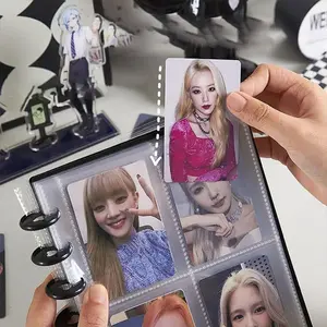 Kpop Photo Album New INS Multi-pockets Loose-leaf Binder 3 Inch Photocard Holder Idol Cards Collect Book Star Chaser