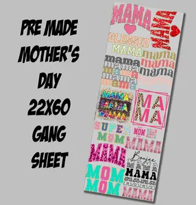Mama DTF Transfer Gang Sheet | 22" wide x 60" long DTF Gang Sheet | Ready to Press Tshirt Transfers