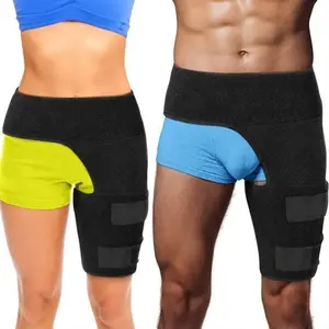 Hip Support Sciatic Nerve Relief, Fitness Groin Support Bandage Belt, Weightlifting Protective Gear, Suitable for Thigh Strain, Hip Strain, Groin Injury, Hamstring Strain, Sacroiliac Joint Support