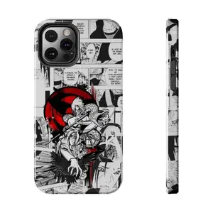 Anime Manga Naruto Itachi Sasuke Sharingan Tough Phone Case, Anime Merch Fit for iphone X, 11, 12, 13, 14, 15, 16 pro max