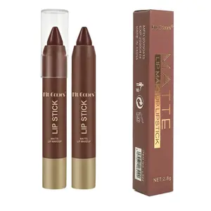Fit Colors 6 Color Chocolate Lipstick Pen, Matte Soft Mist Finish, Smudge Tip for Precise Lip Shape, Long-Lasting Pigmentation, Makeup