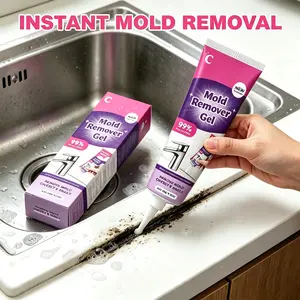 Powerful Mold Remover Gel (90g), Household All-Purpose Cleaner with Safe Surface-Friendly Formula, Effective for Tile Gaps, Shower Caulk