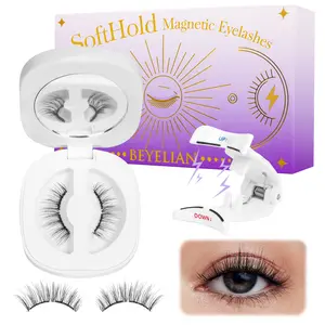 BEYELIAN Soft Magnetic Eyelashes With Applicator No Glue & Eyeliner Needed Reusable Waterproof Natural Look Lashes For Daily Makeup Flawless Gentle