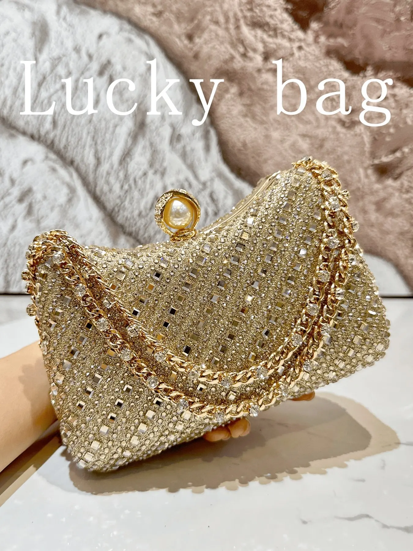 Luxurious Rhinestone Evening Bag, Elegant Glamour Party Wedding Diamond Clutch, Embellished Clutch, Chain Dinner Bag for Women, Fashionable Embellished Clutch, Perfect for Parties, Weddings, Graduations, Dinners, Valentine's Day Gifts, Special Events