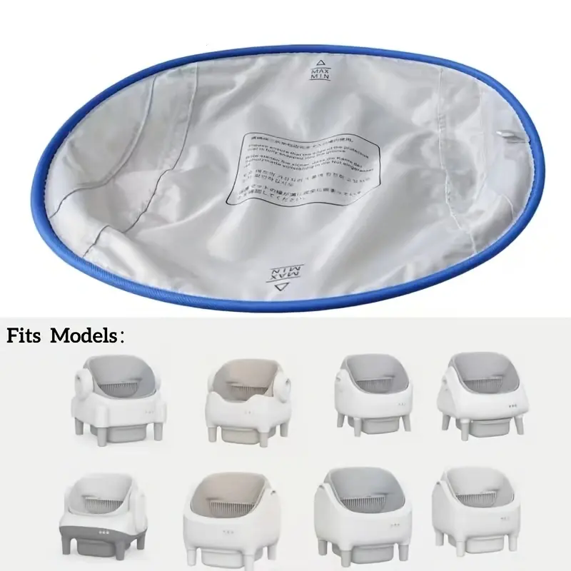 3-in-1 Replacement Liner for Cat Litter Boxes – Leak-proof, Non-stick, and Scratch-resistant – Fits Compact Automatic Litter Boxes – Easy-to-Clean Pet Supply