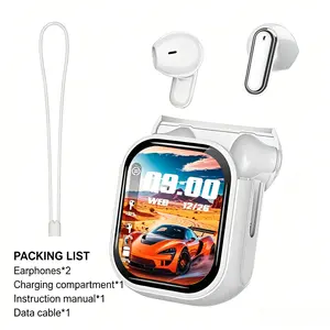 Real-Time Translation Earbuds with 132 Languages, Open Ear Bluetooth 5.3 Wireless Headphones, LED Touchscreen, 40ms Low Latency Gaming Mic, 24H Battery, Comfortable for Side Sleepers, Running & Workout, Ideal Gifts for Men