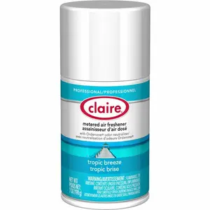 Claire Tropical Scent Dry Aerosol Spray - 7 fl oz Home Fragrance Freshener, Long-Lasting Home Care Supply for Restrooms, Offices