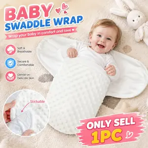 1pc newborn anti-startle sleeping bag wearable blanket, double-layer swaddle wrap, soft baby comfortable blanket - soothing design for your peace of mind, a perfect gift for your little baby